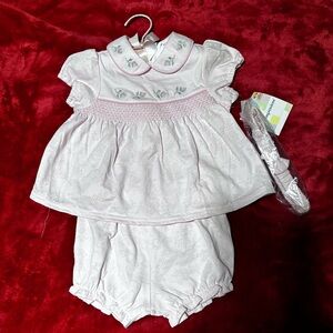 Adorable Pink first impressions 3pc outfit.